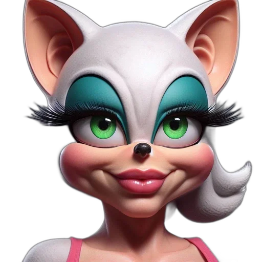 mask, face, animal, 3d render, cartoon, concept art, photorealistic, highly transparent PNG cut-out