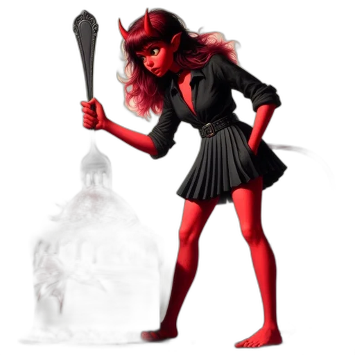 staff, weapon, concept art, fantasy art, 3d render, pixel art, red, animated transparent PNG cut-out