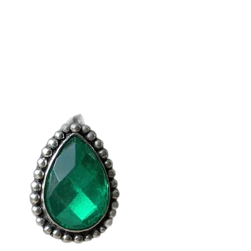 jewelry, crown, green, sterling, earrings, beads, emerald, stones transparent PNG cut-out