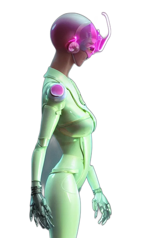 robot, dress, mask, face transparent PNG cut-out