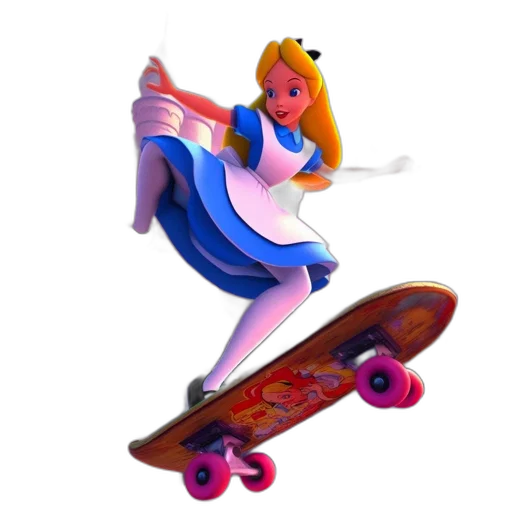 dress, crown, concept art, 3d render, vaporwave, cartoon, animated, young transparent PNG cut-out