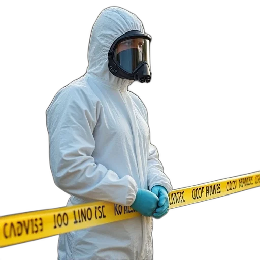 jacket, mask, weapon, man transparent PNG cut-out