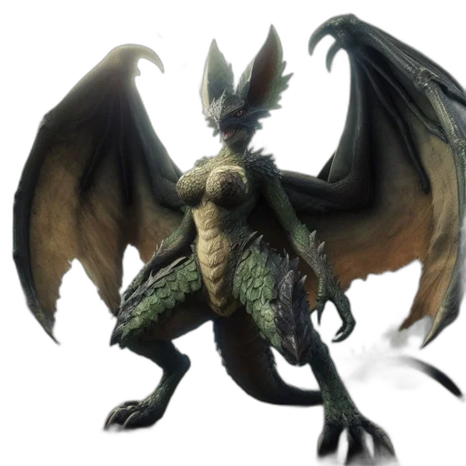 dragon, creature, animal, staff, concept art, fantasy art, 3d render, pixel art transparent PNG cut-out