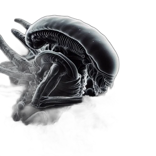 creature, mask, hat, concept art, 3d render, photorealistic, comic book art, outer space transparent PNG cut-out