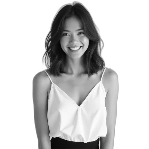 staff, dress, face, jacket, monochrome, black, white, photograph transparent PNG cut-out