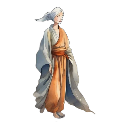 staff, dress, dragon, concept art, fantasy art, pixel art, watercolor, blue transparent PNG cut-out