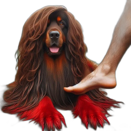 hair, animal, creature, staff, photorealistic, 3d render, watercolor, oil painting transparent PNG cut-out