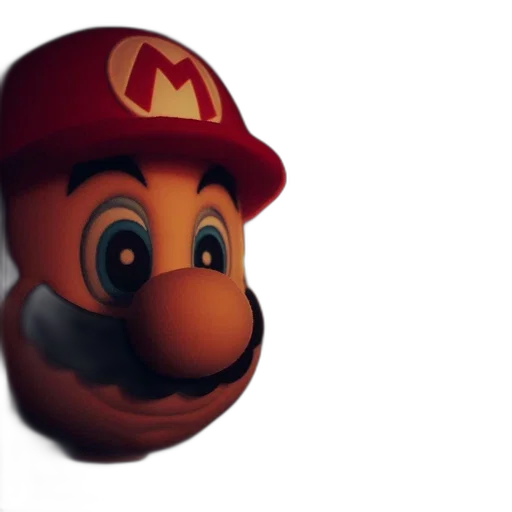hat, mask, face, crown, 3d render, photorealistic, concept art, mario transparent PNG cut-out