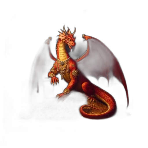dragon, staff, creature, animal, fantasy art, concept art, pixel art, photorealistic transparent PNG cut-out