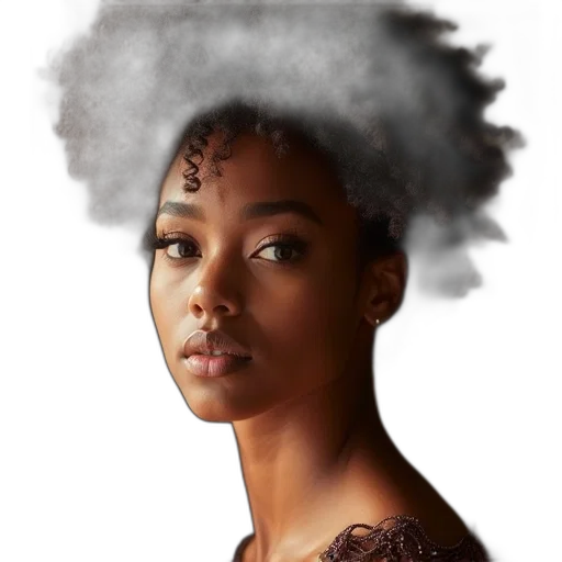 hair, crown, face, dress transparent PNG cut-out