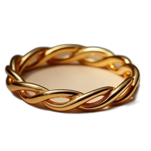 jewelry, crown, golden, polished, twist, bangle, gold transparent PNG cut-out