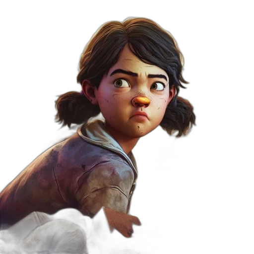face, creature, weapon, concept art, photorealistic, 3d render, fantasy art, young transparent PNG cut-out