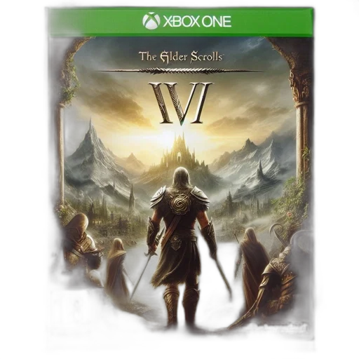 concept art, image, displays, elder, scrolls, box, art, featuring transparent PNG cut-out