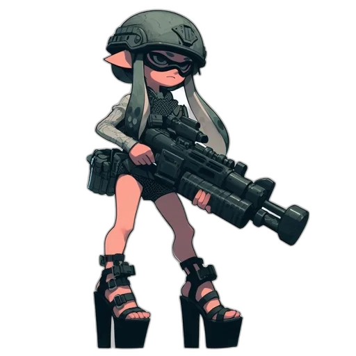 weapon, dress, staff, animal, concept art, pixel art, cyberpunk, 3d render transparent PNG cut-out