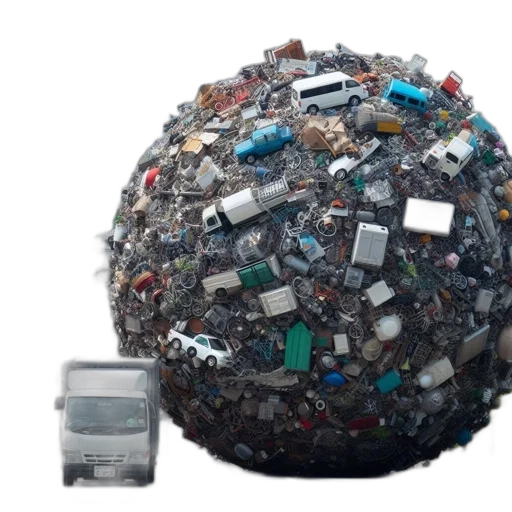 car, robot, bottle, 3d render, photorealistic, concept art, enormous, sphere transparent PNG cut-out