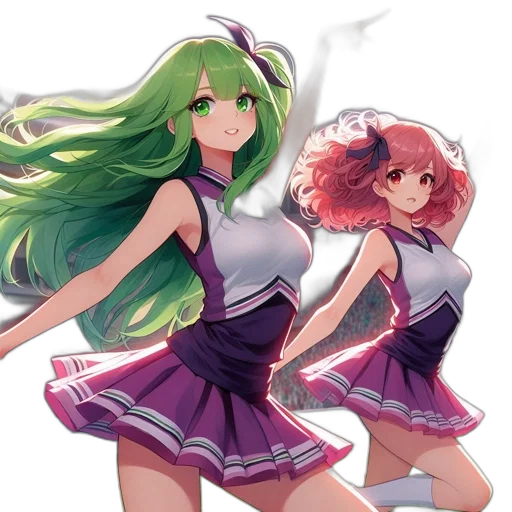 dress, anime, concept art, pixel art, fantasy art, fire, outer space, green transparent PNG cut-out