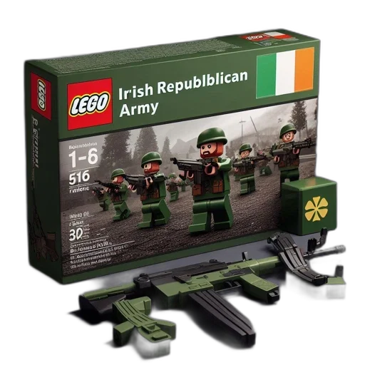 weapon, image, shows, lego, box, irish, republican, army transparent PNG cut-out