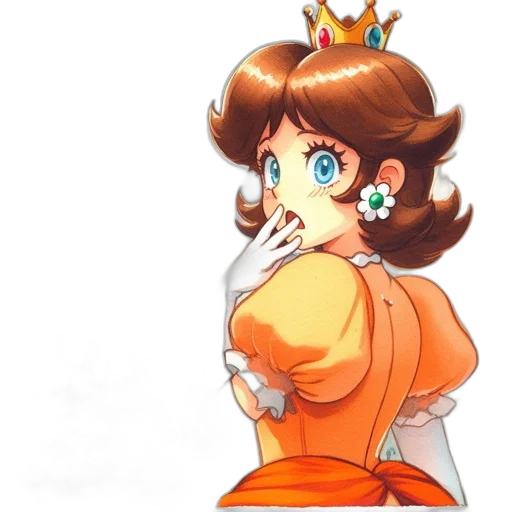 crown, dress, staff, jewelry, concept art, anime, cartoon, pixel art transparent PNG cut-out