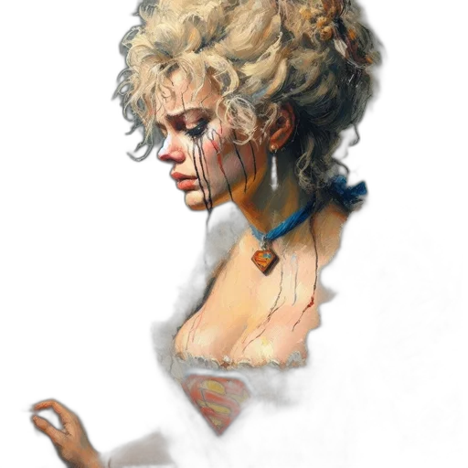 face, jewelry, hair, dress, concept art, oil painting, photorealistic, watercolor transparent PNG cut-out