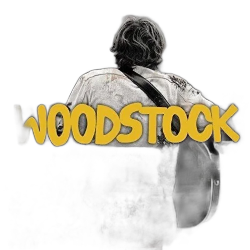 woodstock-themed, calendar, 2016, features, black-and-white, image, musician, guitar transparent PNG cut-out