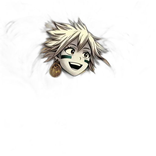 mask, face, hair, staff, pixel art, anime, concept art, cartoon transparent PNG cut-out