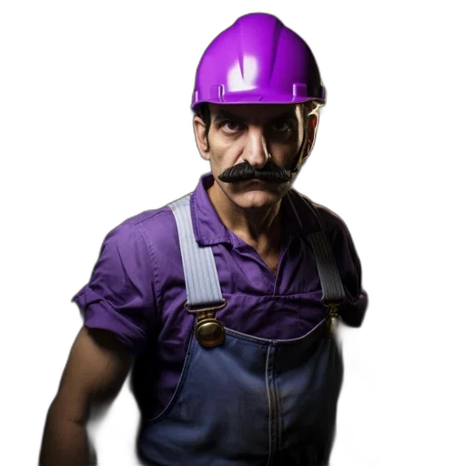 staff, hat, mask, face, 3d render, concept art, photorealistic, pixel art transparent PNG cut-out