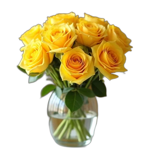 flower, photorealistic, 3d render, golden transparent PNG cut-out