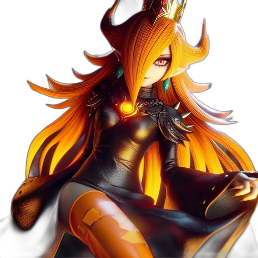 staff, crown, mask, dragon, fantasy art, concept art, pixel art, anime transparent PNG cut-out