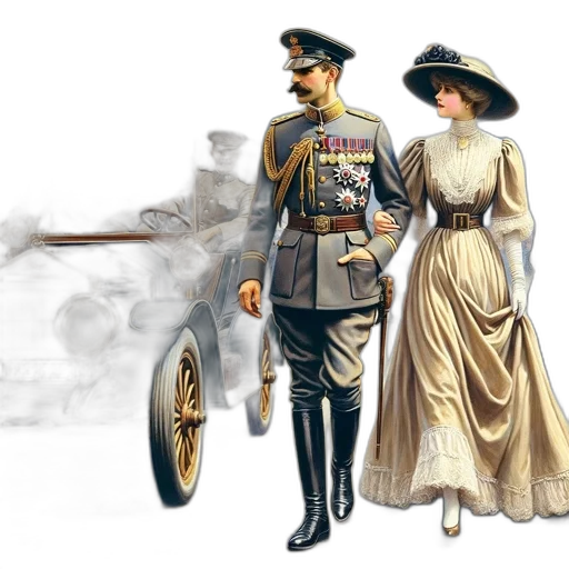 dress, car, staff, hat, concept art, photorealistic, fog, fire transparent PNG cut-out