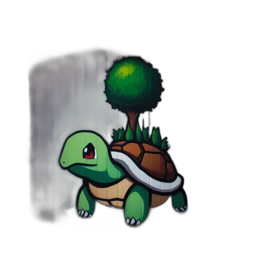 creature, animal, staff, dragon, pixel art, concept art, fantasy art, 3d render transparent PNG cut-out