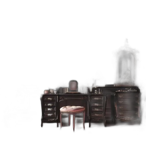 furniture, robot, bottle, food, concept art, 3d render, photorealistic, pixel art transparent PNG cut-out