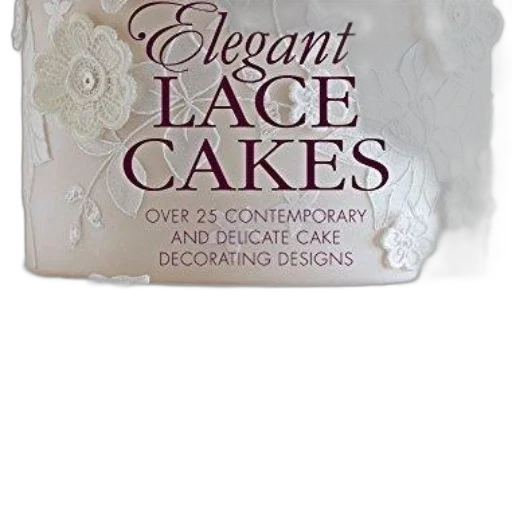 elegant, lace, cakes, book, cover, featuring, white, cake transparent PNG cut-out