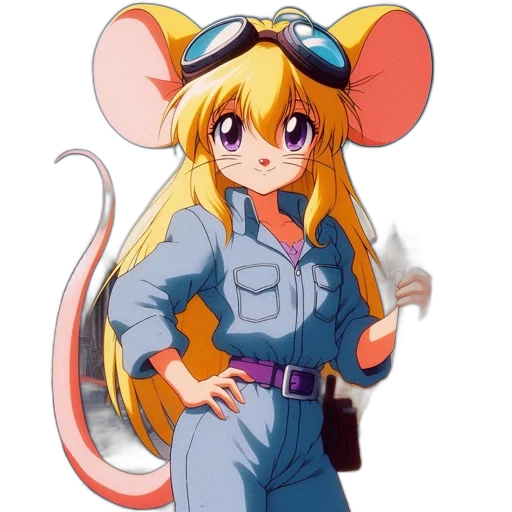 staff, animal, hat, weapon, anime, cartoon, concept art, pixel art transparent PNG cut-out