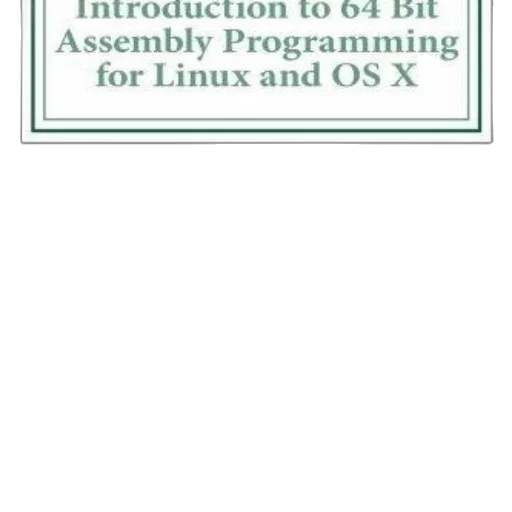 book, cover, titled, introduction, bit, assembly, programming, linux transparent PNG cut-out