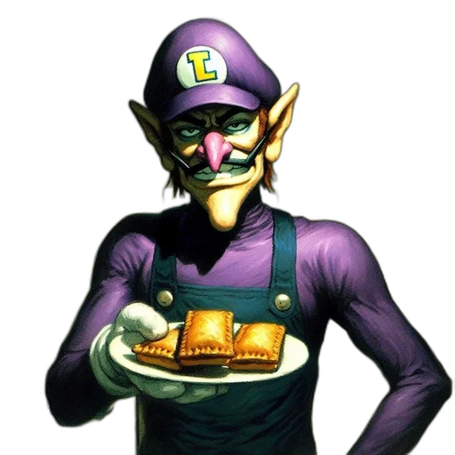 mask, staff, food, face, concept art, vaporwave, pixel art, 3d render transparent PNG cut-out