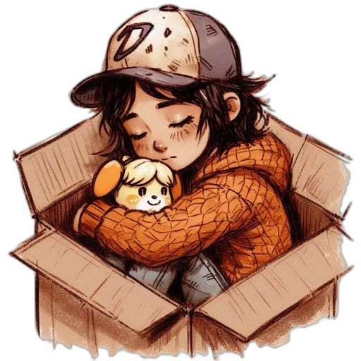 comic book art, pixel art, watercolor, concept art, person, dark, hair, wearing transparent PNG cut-out