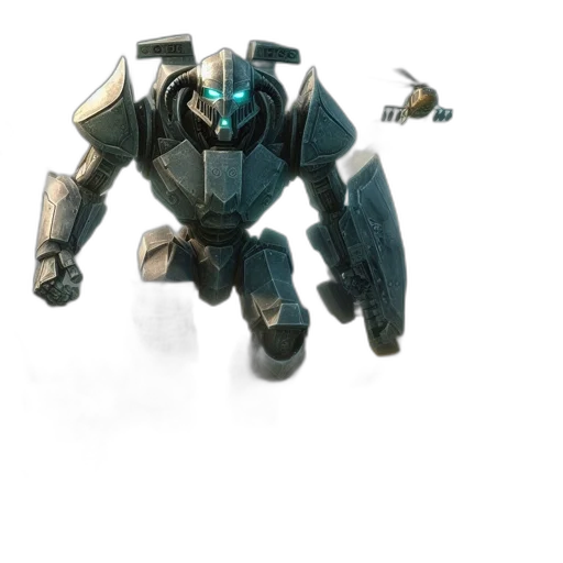 robot, weapon, creature, animal, concept art, 3d render, pixel art, fantasy art transparent PNG cut-out