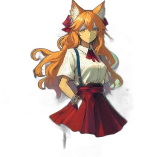 staff, dress, mask, weapon, pixel art, concept art, anime, fantasy art transparent PNG cut-out