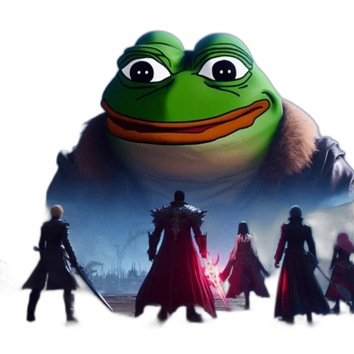 dragon, creature, concept art, fire, pepe, frog, placed, fantasy transparent PNG cut-out