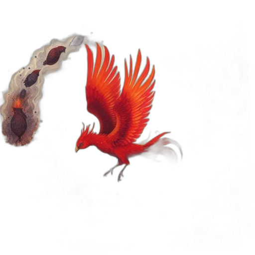 dragon, animal, creature, staff, concept art, watercolor, fantasy art, photorealistic transparent PNG cut-out