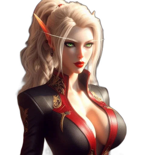 dress, fantasy art, concept art, comic book art, pixel art, red, ethereal, figure transparent PNG cut-out