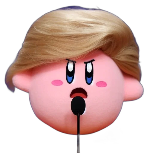 staff, mask, face, hat, cartoon, 3d render, vaporwave, concept art transparent PNG cut-out