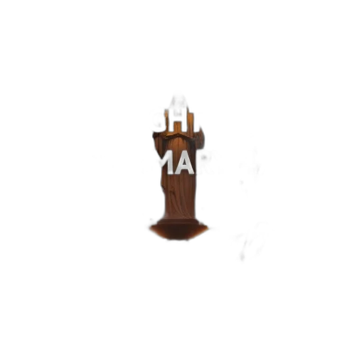 bottle, staff, crown, weapon, pixel art, 3d render, concept art, photorealistic transparent PNG cut-out