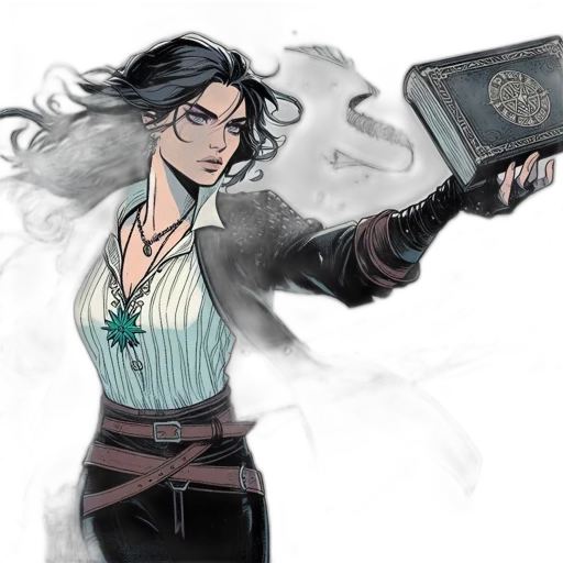 staff, fantasy art, concept art, comic book art, watercolor, fire, dark, earth tones transparent PNG cut-out
