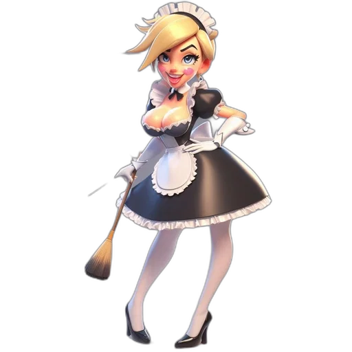 dress, staff, crown, hat, concept art, 3d render, cartoon, pixel art transparent PNG cut-out