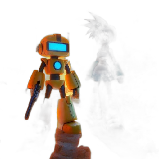 robot, weapon, creature, dragon, concept art, 3d render, pixel art, fantasy art transparent PNG cut-out