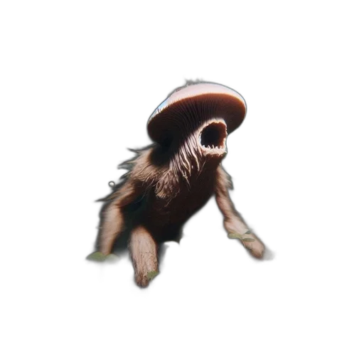 creature, animal, hair, mask, 3d render, concept art, pixel art, fantasy art transparent PNG cut-out