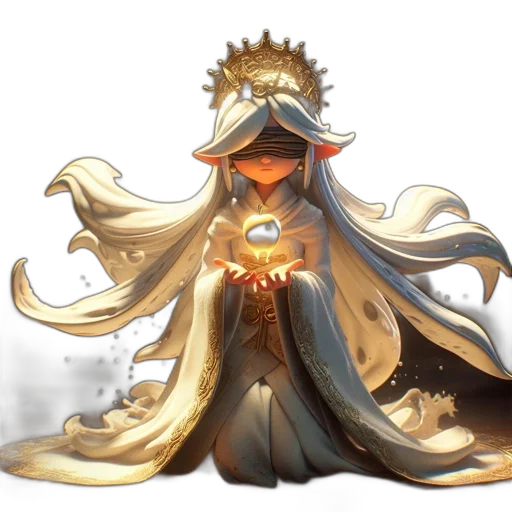 crown, concept art, fantasy art, pixel art, watercolor, golden, monochrome, dark transparent PNG cut-out
