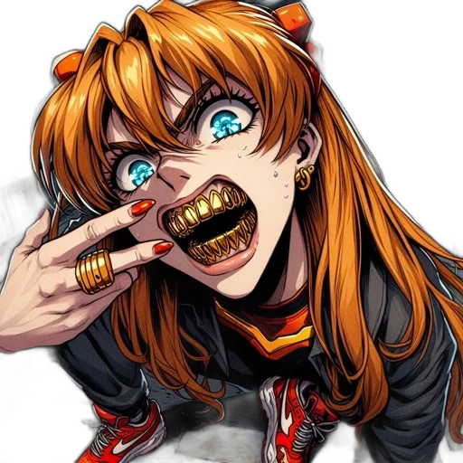 face, jewelry, creature, mask, anime, comic book art, concept art, cyberpunk transparent PNG cut-out