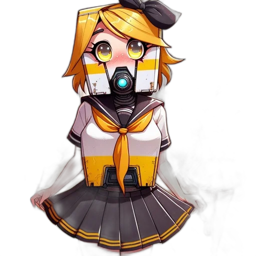 staff, robot, mask, weapon, concept art, pixel art, anime, fantasy art transparent PNG cut-out